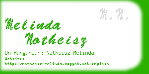 melinda notheisz business card